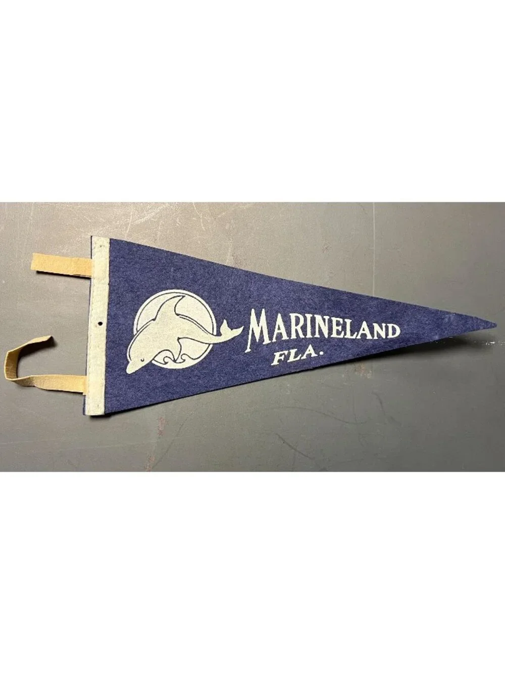 Vintage Marineland Florida pennant